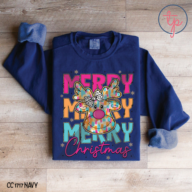 Merry Merry Merry Christmas Reindeer