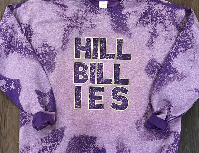 Sequin Split Hillbillies Purple Gold