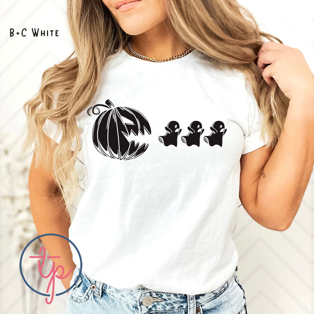 Pumpkin Chasing Ghosts Black