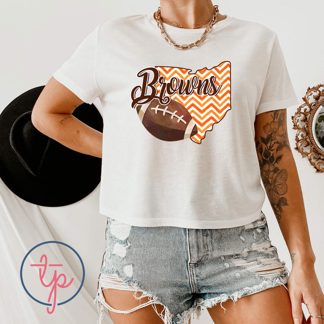 Cleveland Browns Football Striped State