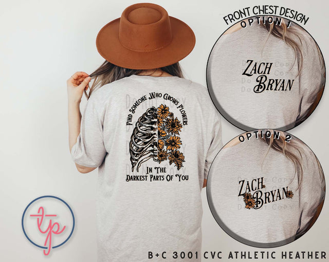 Find Someone Who Grows Flowers Floral Ribcage ZB