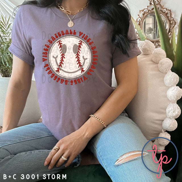 Baseball Vibes Cream and Light Brown Leopard Happy Face