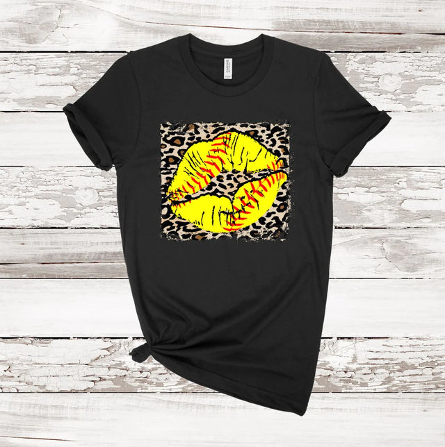 Softball Leopard Lips