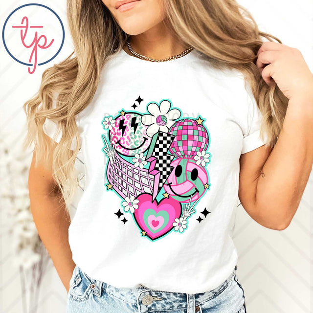 Boho Volleyball Collage