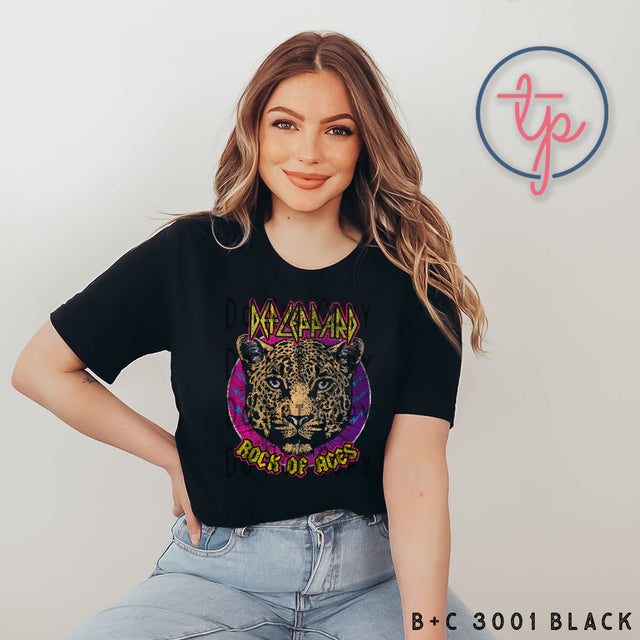 Rock Band Rock of Ages Leopard Colorful Grunge