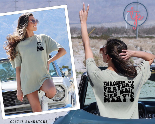 JR Face and Lyrics Throwin' Up Prayers Retro Wavy