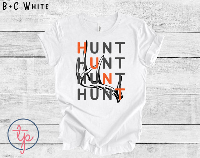 Grey and Orange Hunt Antler