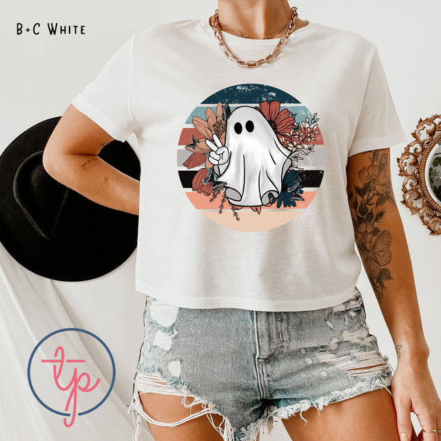 Hippie Peace Sign Ghost