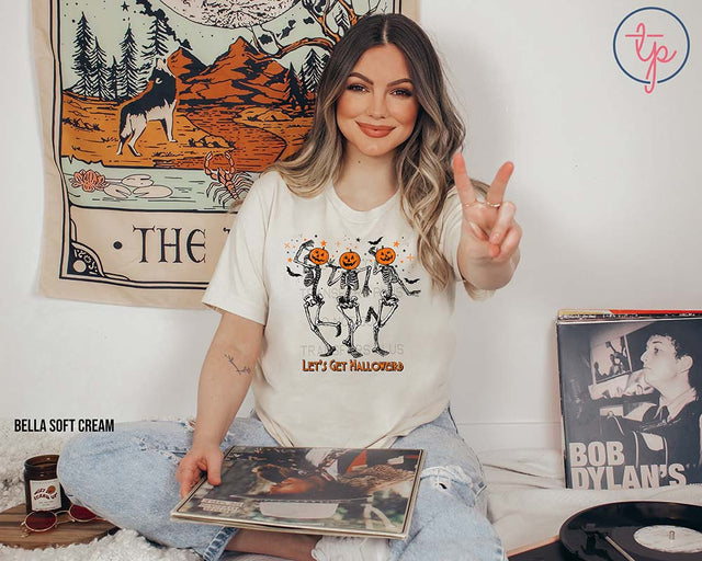 Let's Get Halloweird Dancing Skellies with Pumpkin Heads