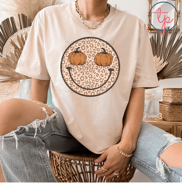 Fall Pumpkin Eyes Smiley