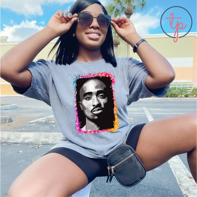 Tupac Neon Frame