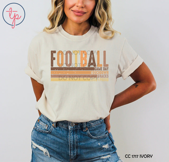 Football Grunge Retro Stripes
