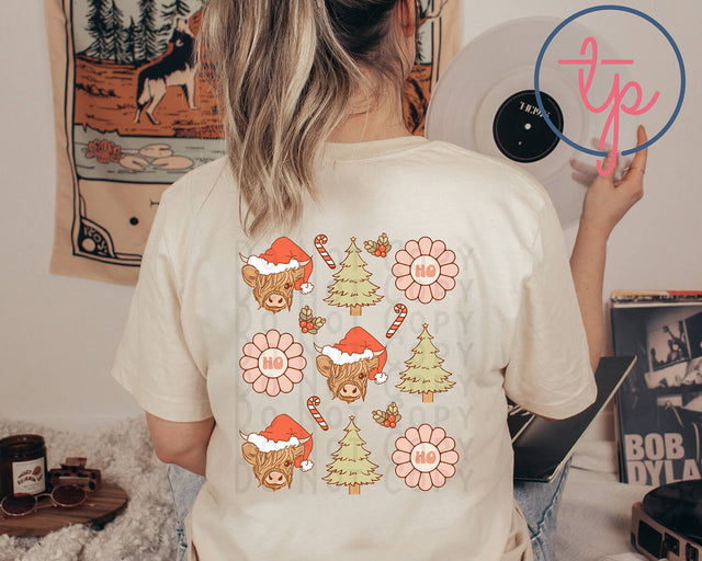 Boho H Cow Christmas