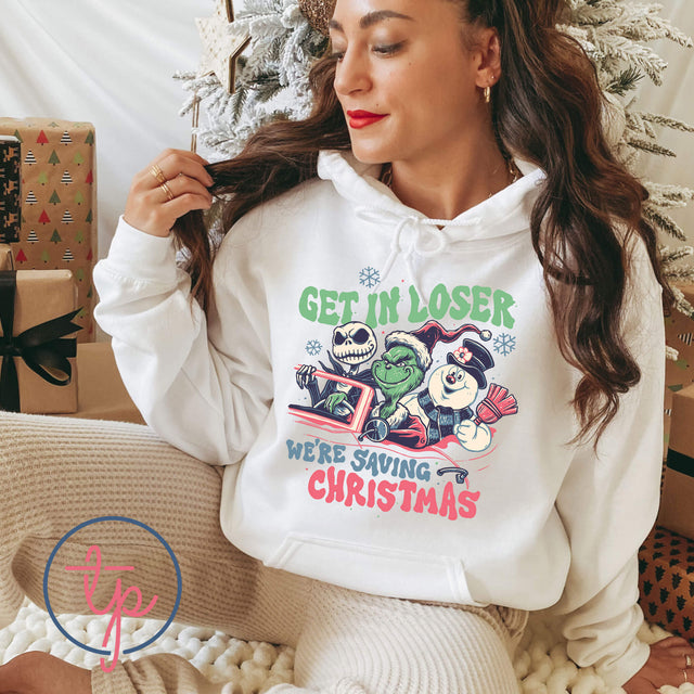 Get in Losers We're Saving Christmas Frosty Jack Grinch