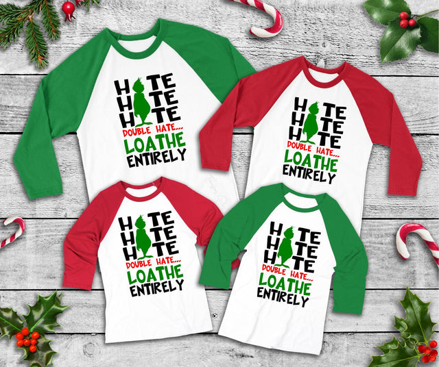 Grinch Hate Loath Family