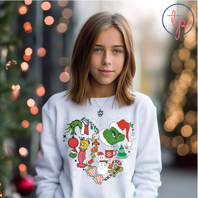 Grinch Heart Collage