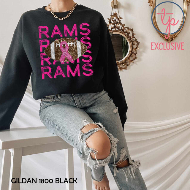 Rams Football Breast Cancer Stack