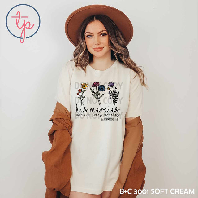 His Mercies are New Every Morning Floral