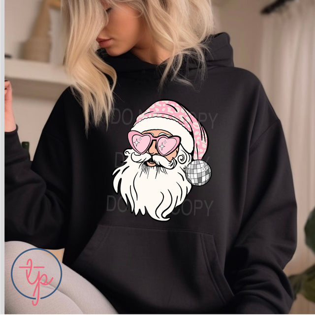 Santa Disco Heart Glasses
