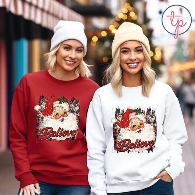 Vintage Santa Believe