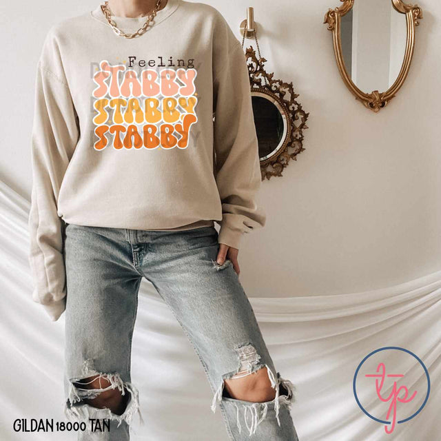 Feeling Stabby Retro Stacked