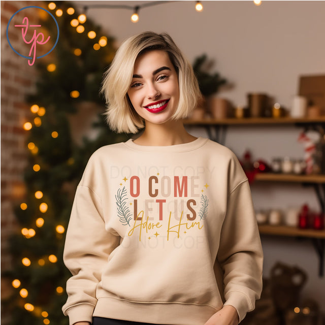 O Come Let Us Adore Him Boho