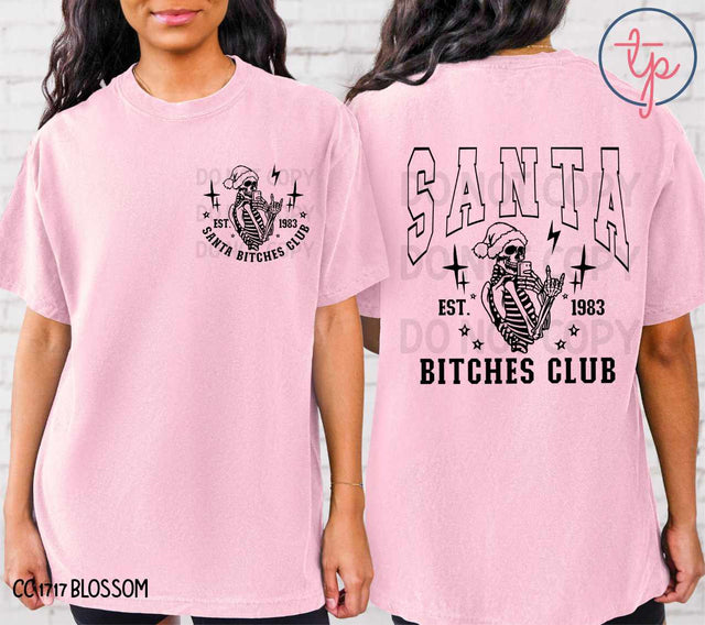 Santa Bitches Club Black