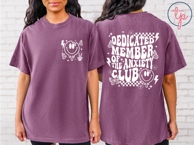 Anxiety Club Member Black or White