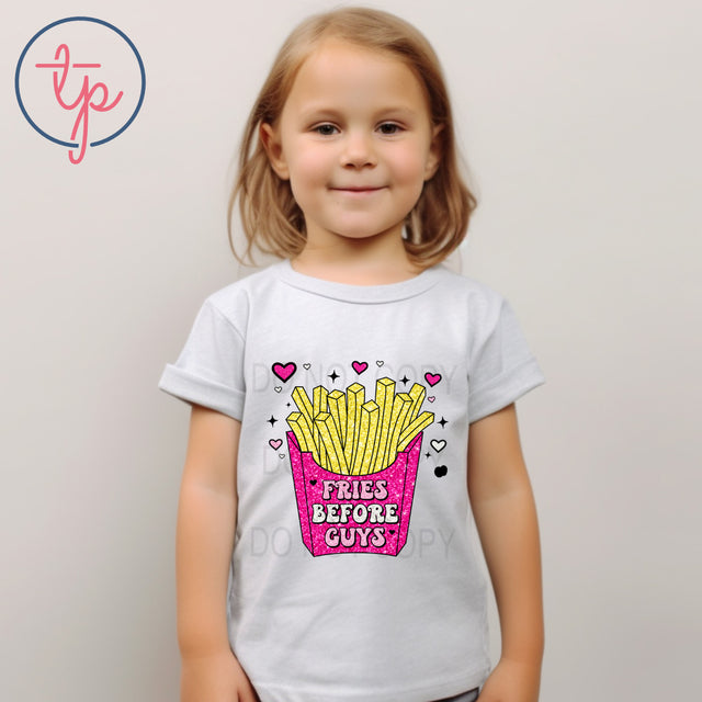 Fries Before Guys Faux Sequin