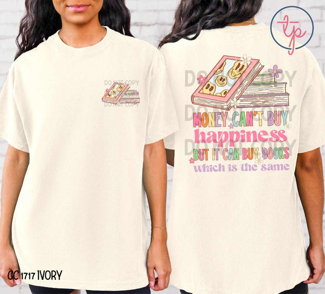 Money Can't Buy Happiness Books Boho Back or Pocket