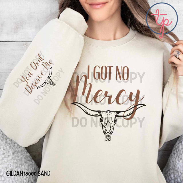 I Got No Mercy Front or Sleeve