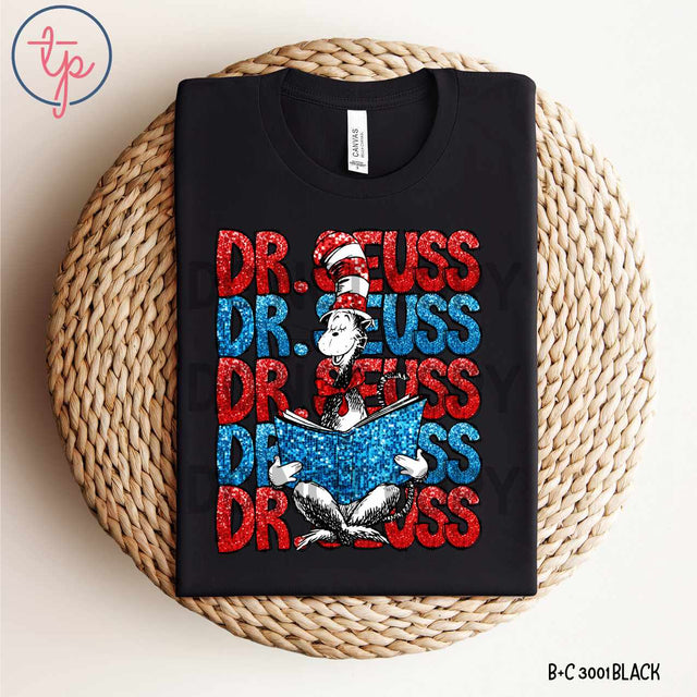 Dr. Seuss Stack Faux Glitter