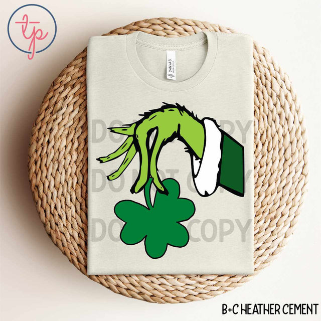 Shamrock Grinch Hand