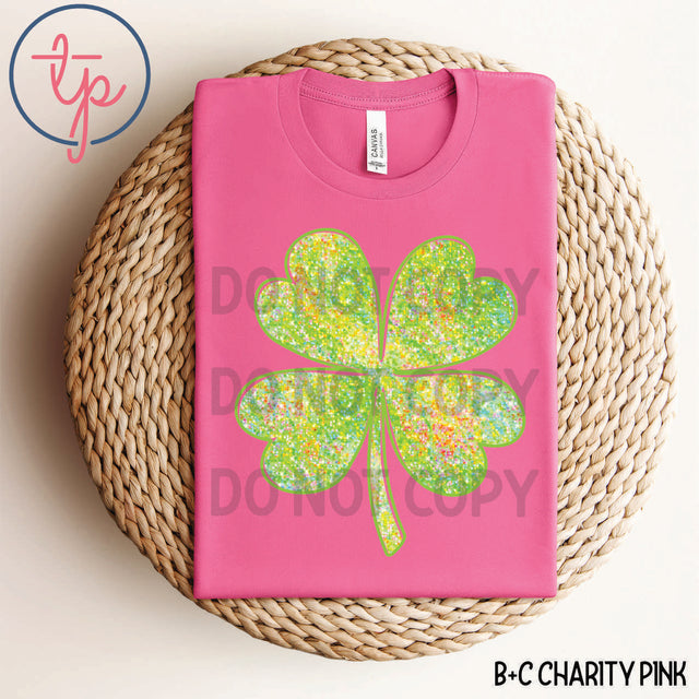 Neon Green Shamrock