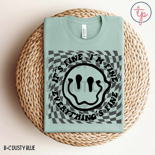 It's Fine Checkered Black Gray or Full Color