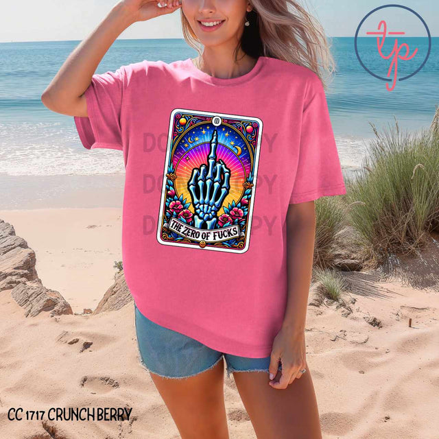 Zero Fucks Given Tarot Card