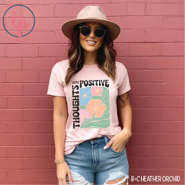 Grow With Positive Thoughts Boho Floral