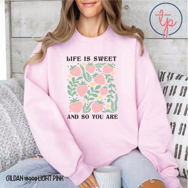 Life is Sweet and So You Are Boho Strawberries
