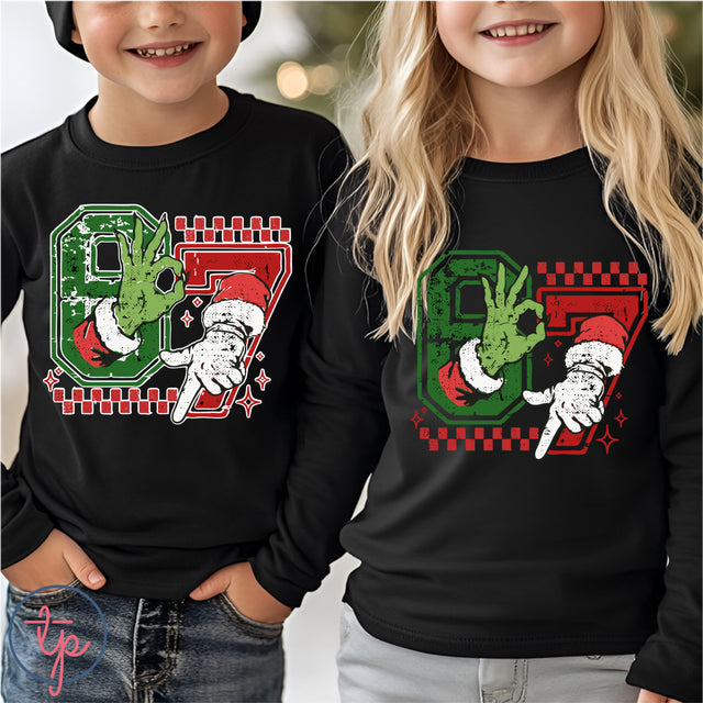 67 Christmas With or Without Outline