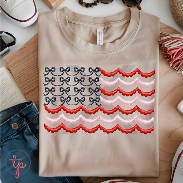 Bow Scalloped Flag