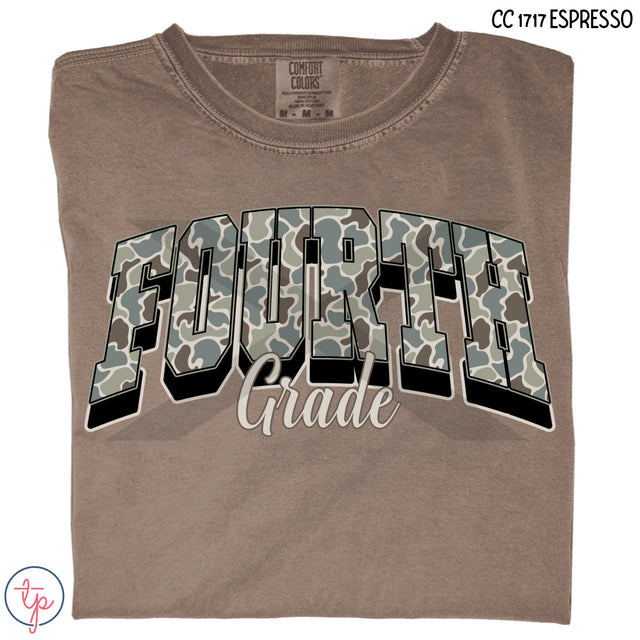 Boys Old Camo Pre K, Kinder, First, Second, Third, Fourth, Fifth