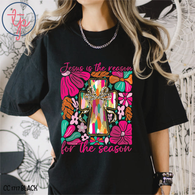 Bright Pink Floral Brushstroke Jese is the Reason Boho