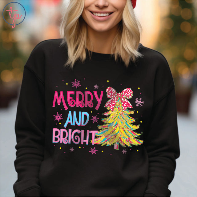 Bright Pink Merry and Bright Coquette Watercolor