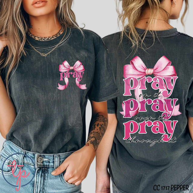 Coquette Pink Pray Pocket or Back