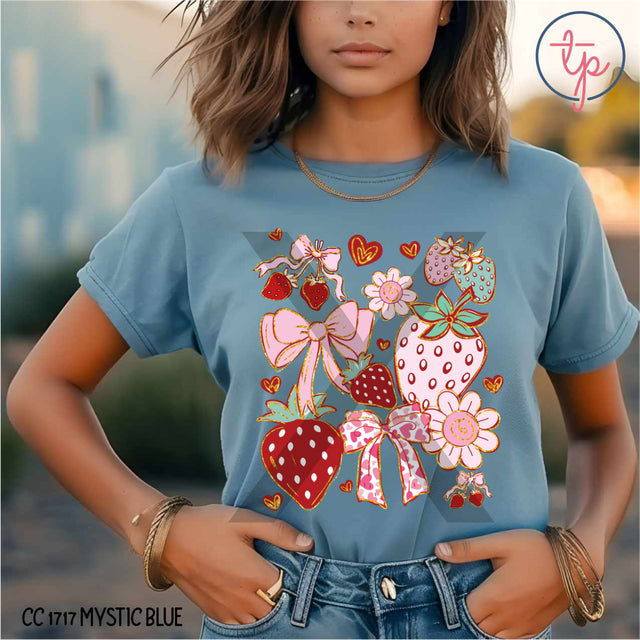 Coquette Strawberries Bows