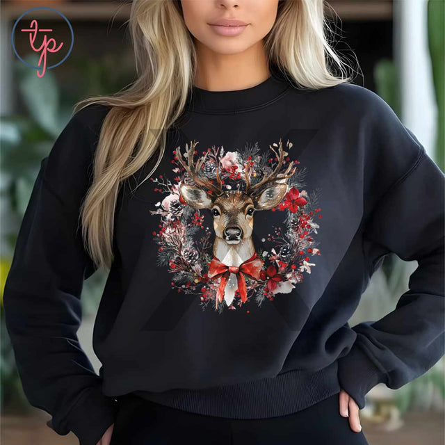 Coquette Wreath Deer Pink or Red