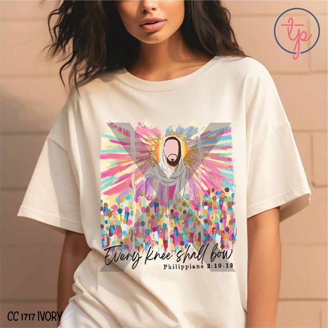 Every Knee Shall Bow Brushstroke Black or White