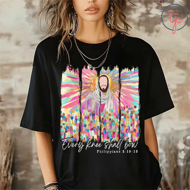 Every Knee Shall Bow Brushstroke Black or White