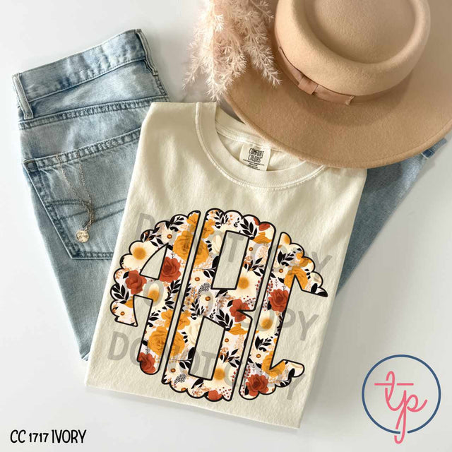 Fall Floral Mono