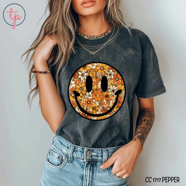 Fall Floral Smiley